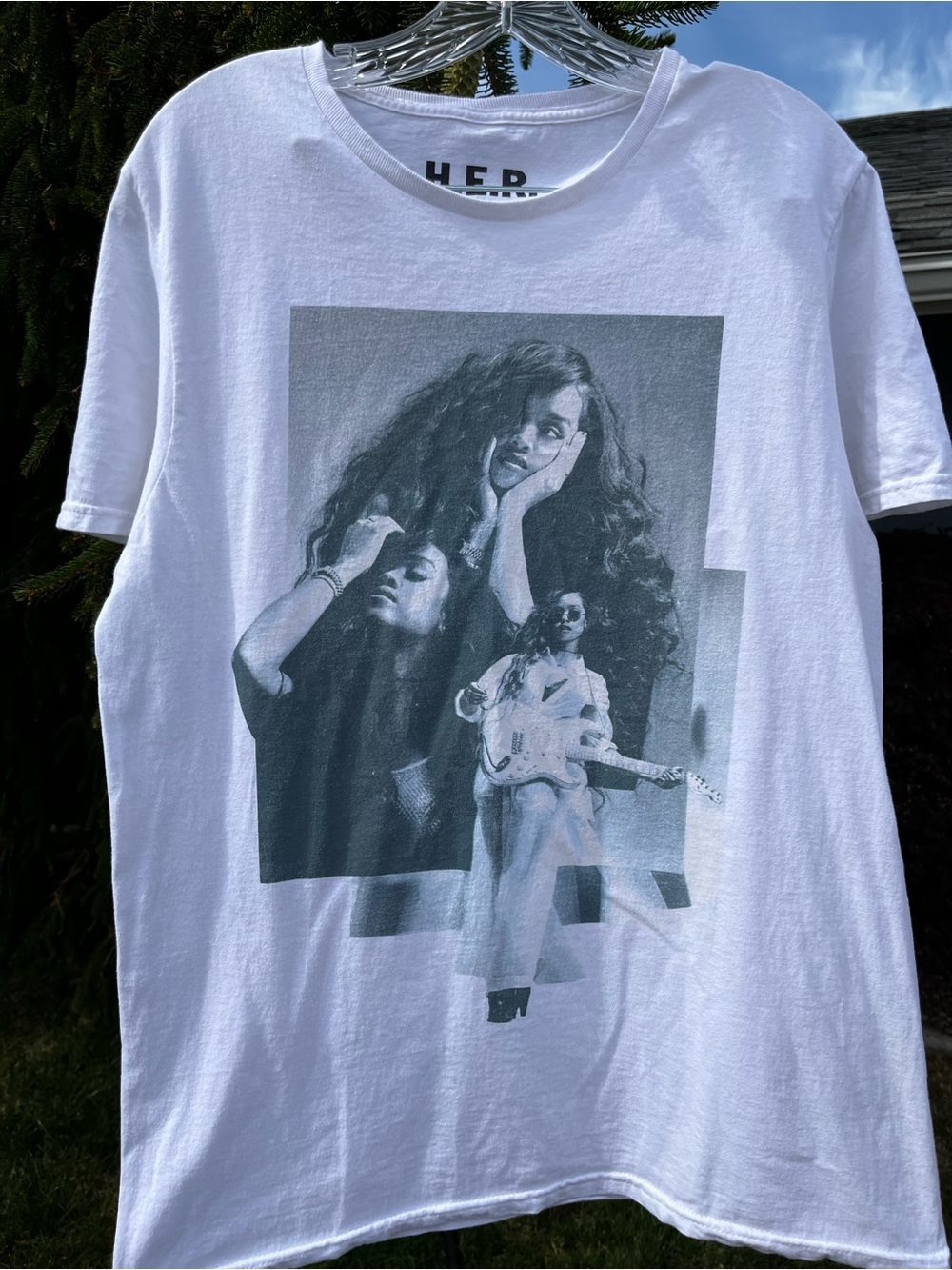 H.E.R. Music Graphic T-Shirt White The Thread Shop Sony Music